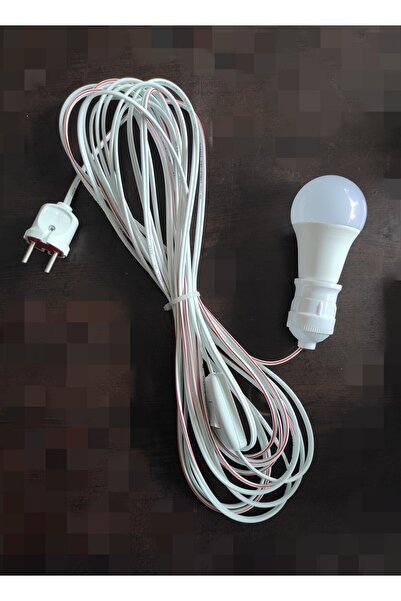 Led 30 Metre Kablolu Anahtarlı Seyyar Ampul