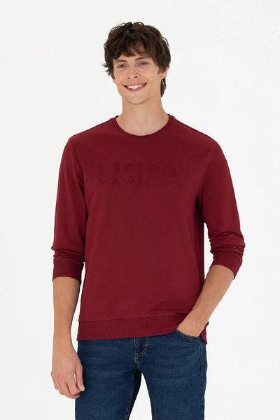 U.S. Polo Assn. Hanorac de bază cu gât crew pentru bărbați