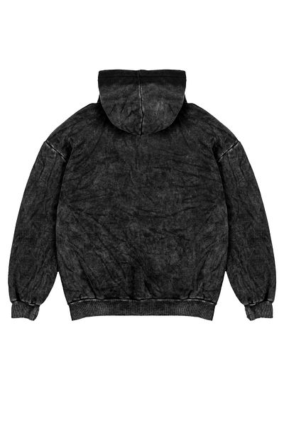 Bak Moda Πλενόμενο Lana Printed Oversize Unisex Smoked Hoodie
