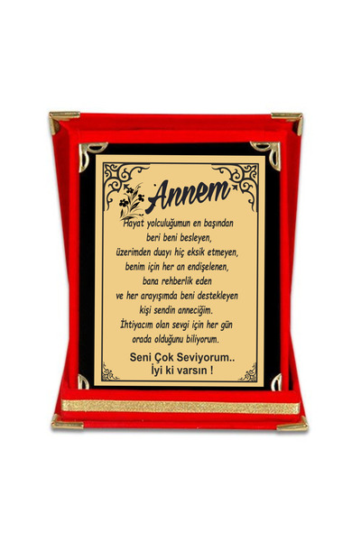 sıradışıhediyem Orta Boy Annelere Özel Plaket doğum günü plaket