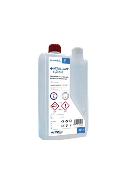 Actoclean Flüssig Tıbbi Aletler ve Endoskoplar İçin Konsantre Temizleyici 1 lt