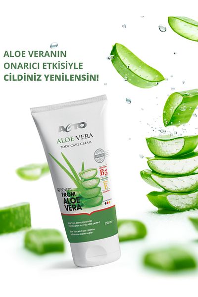 Acto Aloe Vera Body Care Cream - 150 ml New Formula| Essence Body Care Cream