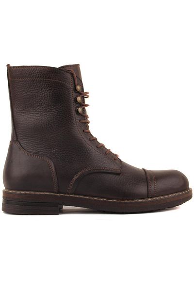 SailLakers - Brown Leather Men's Boots