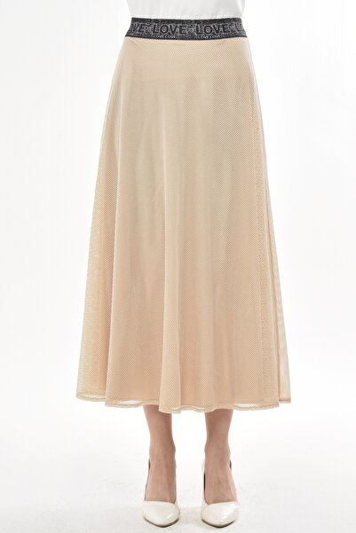 Asees Mesh A-Line Skirt