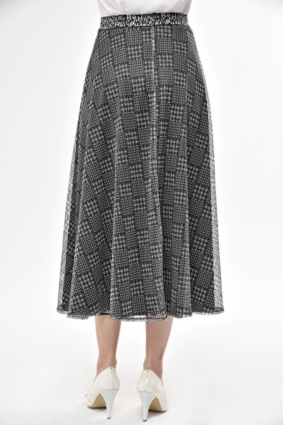 Asees Mesh A-Line Skirt