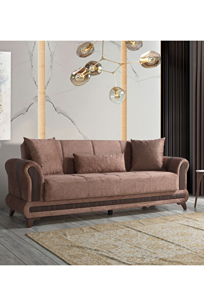 Eymense Sahra Çekyatlı Üçlü Kanepe Çekyat