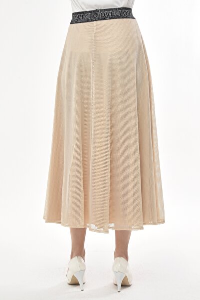 Asees Mesh A-Line Skirt