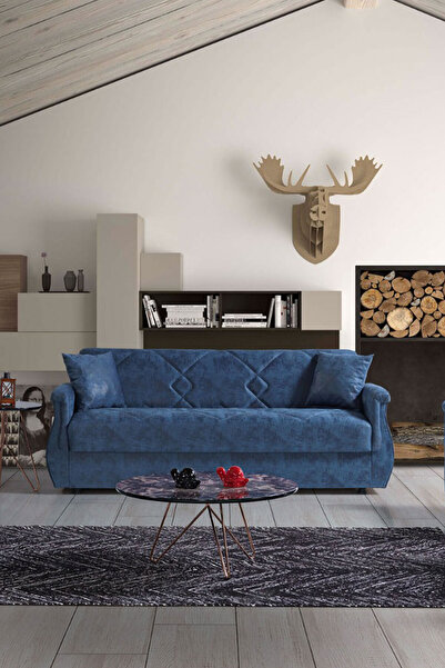 Eymense Buket Çekyatlı Üçlü Kanepe Çekyat