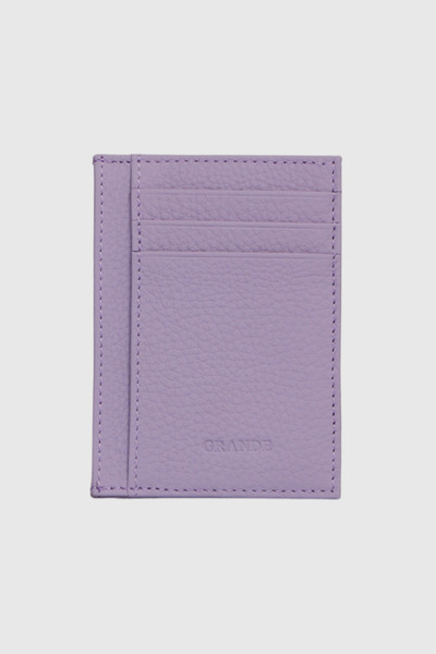 Grande 750 Genuine Leather Slim Card Holder Flother Lilac