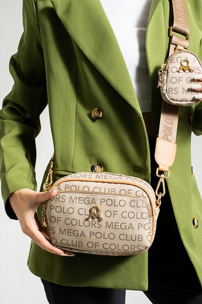 YOGII Breda Model Leather A Ποιοτική τσάντα χιαστί ώμου με μίνι πορτοφόλι με πολλές τσέπες Λειτουργικό VIP