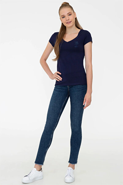 U.S. Polo Assn. Γυναικείο μπλουζάκι Navy Blue