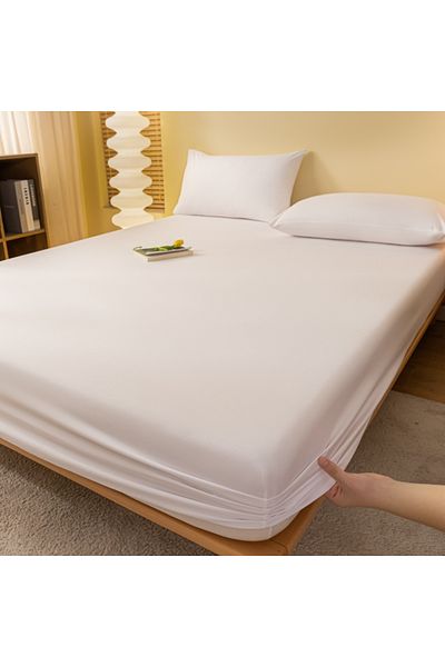 SEBURAM Cotton Elastic Bed Sheet Double Sheet