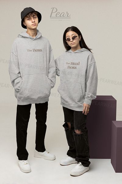 Pear Wear Boss Real Boss Printed Lover Team Oversize Unisex φούτερ
