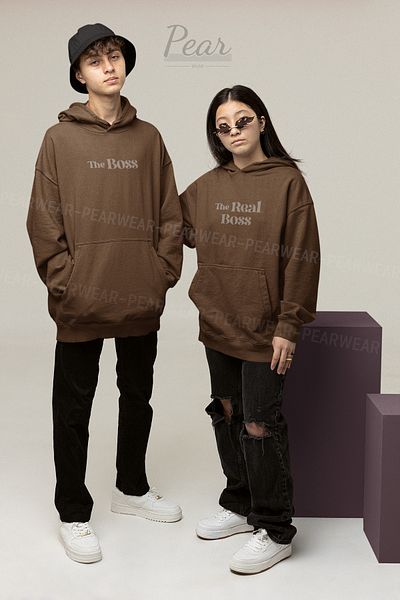 Pear Wear Boss Real Boss Printed Lover Team Oversize Unisex φούτερ