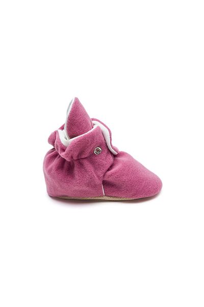 First Step Snap-On Anti-Slip Sole Booties Baby Anti-Slip Sole Snap Booties F-850-ROSE-DRIED Pink
