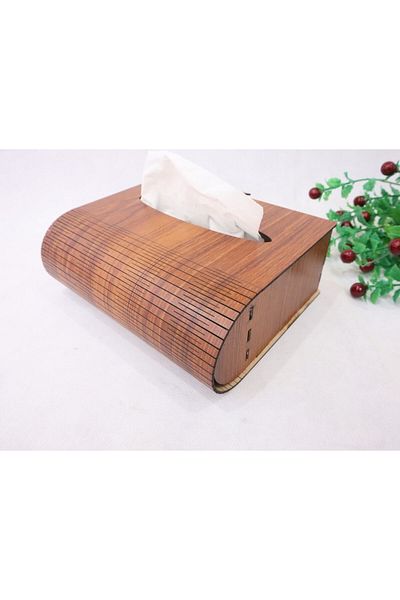 SwordWood Laser Cut Wooden Tissue Box MDF 3mm