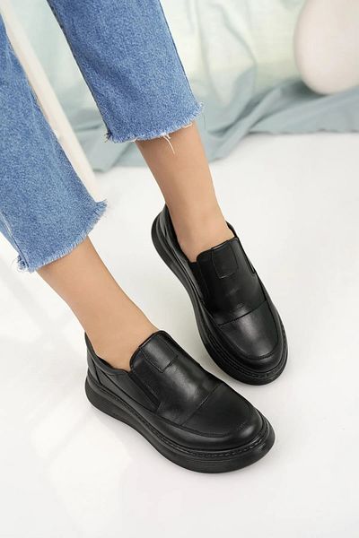 KAFKASLAR AYAKKABI Pantofi casual elastici din piele naturală, ortopedici, cu talpă groasă