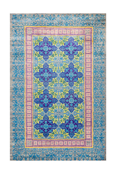 Rugs Modern Halı Suzani Pastel Colored Patterned Decorative Carpet 1718