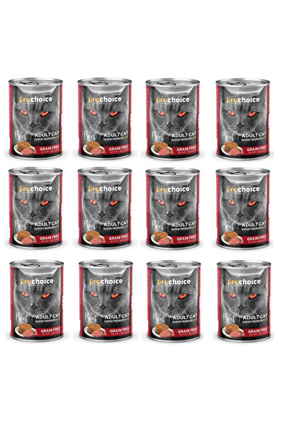 ProChoice Pro Choice Kedi Konservesi Ezme Biftekli 400 Gr. X 12 Adet