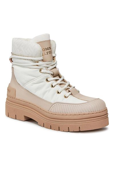 Tommy Hilfiger Tommy Hilfiger White Booties Womens Shoes