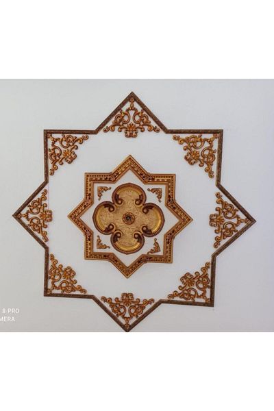 DECOZZA Bronze Decorative Corner Motif - Pack of 4