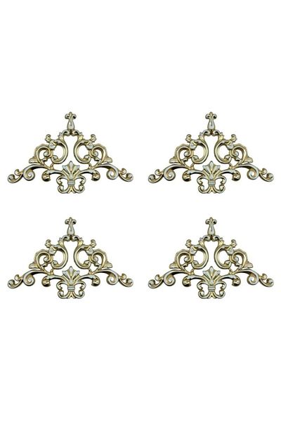 DECOZZA Bronze Decorative Corner Motif - Pack of 4