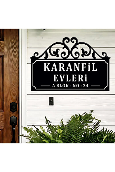zafrakreklam Apartman Isimliği - Apartman Tabelası Villa Alüminyum 40x60 Cm