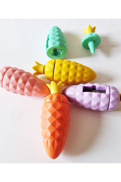 Modellino Pineapple Shaped Pencil Sharpener with Color Selection - 1 Piece
