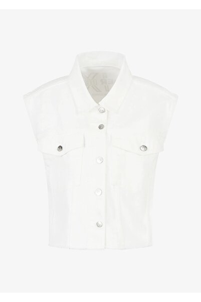 Armani Exchange Kadın Organık Pamuklu Jean Yelek