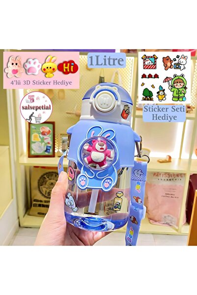 Salsepetial Ayıcık Su Matarası Ayıcıklı Suluk Figürlü Su Şişesi Ayıcık Matara...