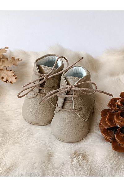 Hodore Mink Genuine Leather Baby Booties