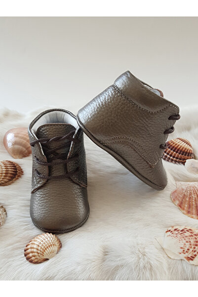 Hodore Genuine Leather Baby Boots Copper