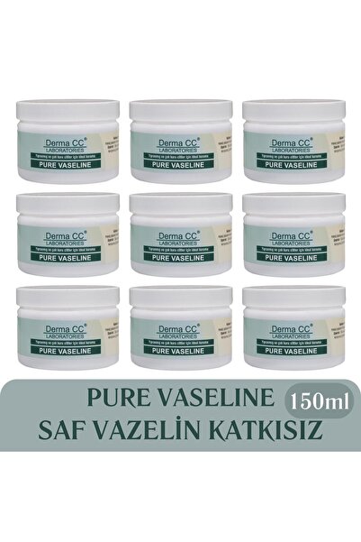 Derma CC LABORATORIES فازلين نقي للبشرة الحساسة - 150 مل × 9 فازلين نقي بدون ...