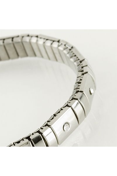 Hunter Silver Nominatin Italian Steel Bracelet