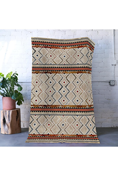 Rugs Modern Halı Mira Beige Themed Geometric Shape Patterned Modern Decorativ...