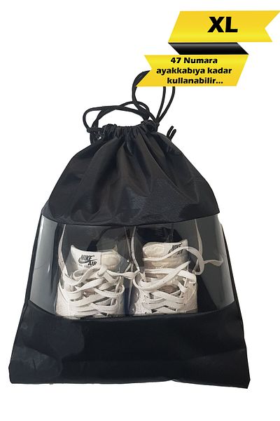MARVA XL Shoe Bag Organizer with Transparent Window Waterproof Fabric