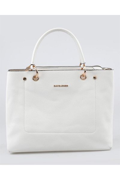 David jones online white handbags