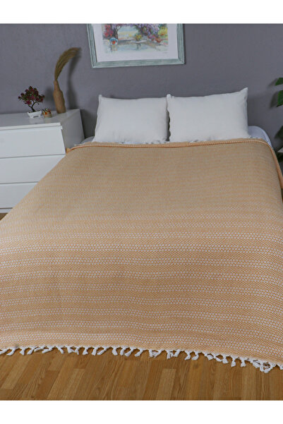 Tuiste Çift Kişilik Yatak Örtüsü Sarı, Çeyizlik Çok Amaçlı Pike, Koltuk Kanepe Berjer Örtü 200x230