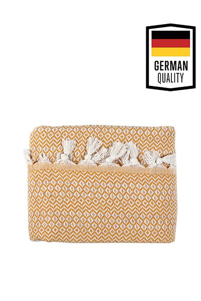 Tuiste Double Bed Cover Yellow, Dowry Multi-Purpose Pique, Armchair Sofa Seat Cover 200x230