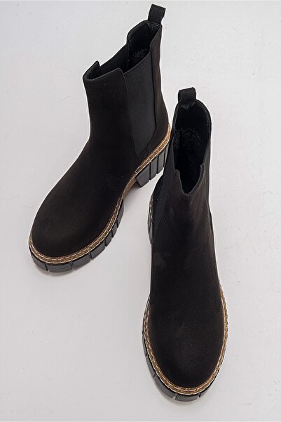 Luvi LUZ Siyah Süet Kadın Bot