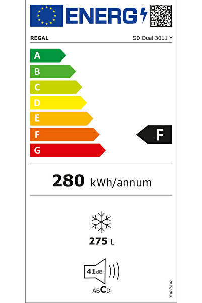 Regal SD Dual 3011 Y 275 Lt Sandık Tipi Derin Dondurucu