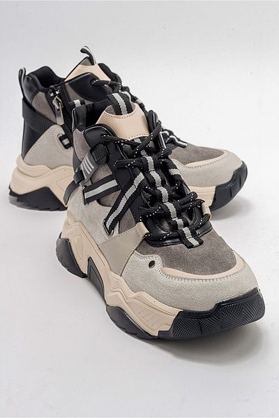LuviShoes Cizme sport damă CLARA Ice Black