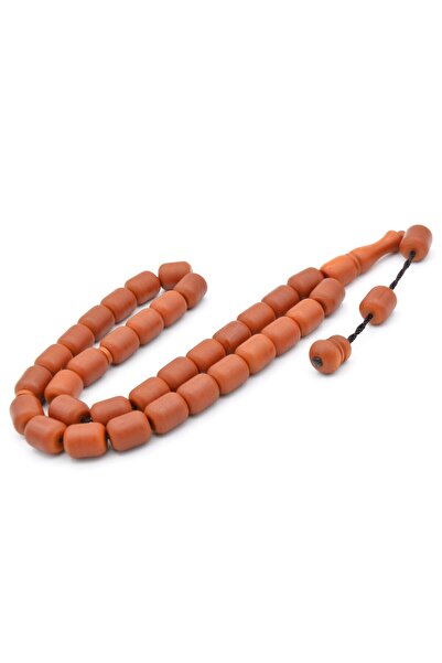 Murty99 Master Work System Barrel Cut Moire Orange Fiber Rosary Large Size