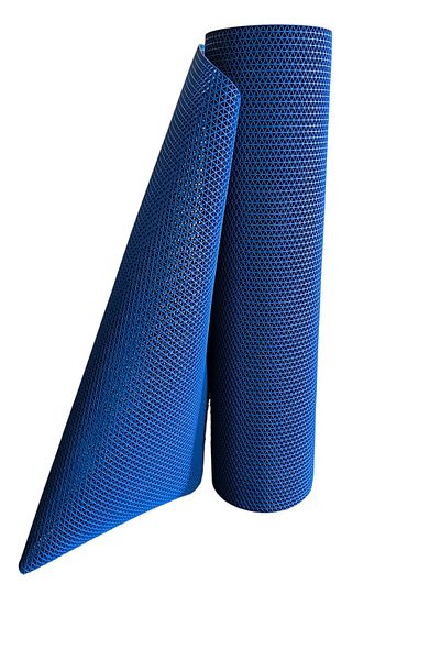 TBMPLASTİK TBM Plastic Anti-Slip Blue Star Mat Width: 90cm Anti-Slip Mat