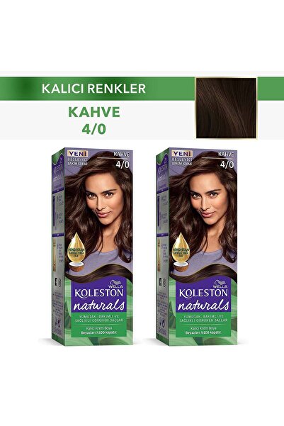 Wella Koleston Naturals Saç Boyası 4/0 Kahve X 2 Adet