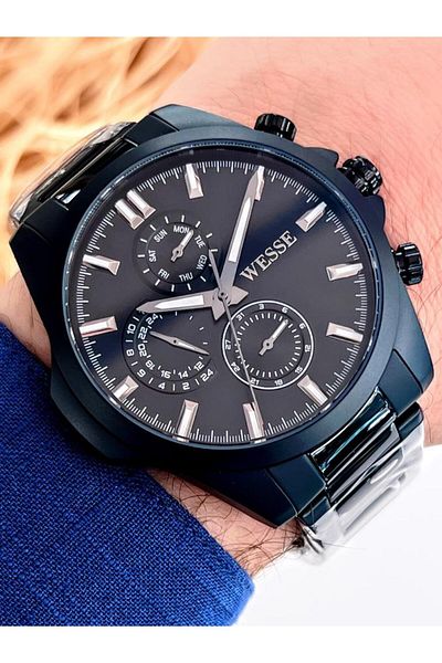 Wesse G.205.806 Wesse New Season Steel Band Anti Tarnish Color Anti Throw Inner Function Active 5 Atm Men's Wristwatch
