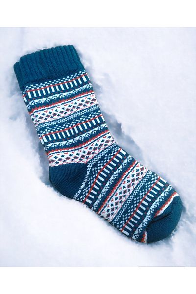 Shopiolog Scandinavian Design Extra Thick Patterned Winter Wool Socks