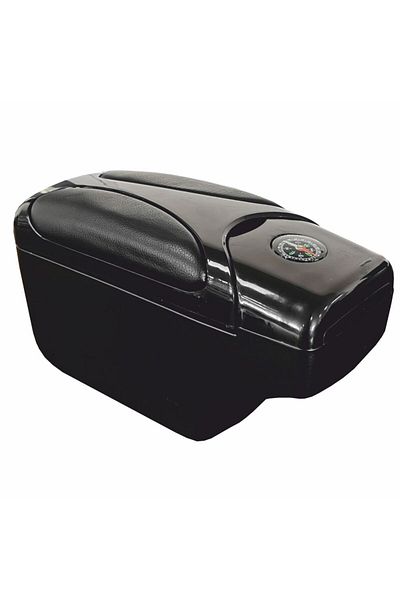 Autokit Universal Luxury Black Armrest Compass - Carbon/Grey