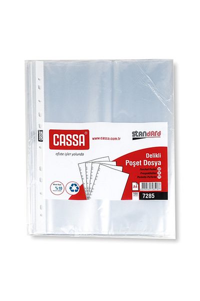 Cassa Standard Transparent Bag File 100 pieces (1 pack)