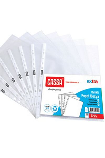 Cassa Extra Transparent Bag File 100 pcs (1 pack)